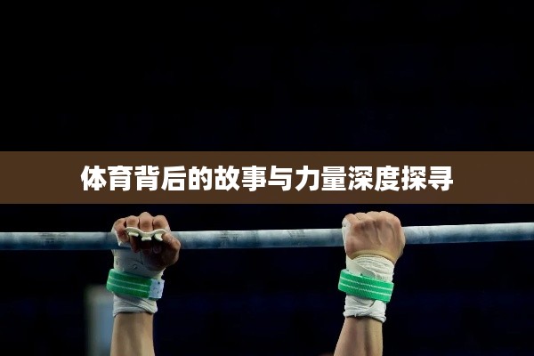 体育背后的故事与力量深度探寻