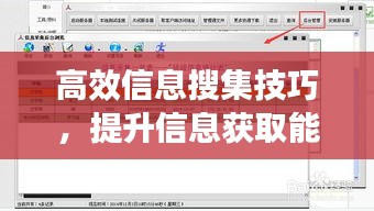 高效信息搜集技巧，提升信息获取能力的核心策略