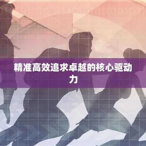 精准高效追求卓越的核心驱动力