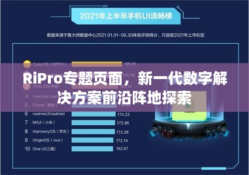 RiPro专题页面，新一代数字解决方案前沿阵地探索
