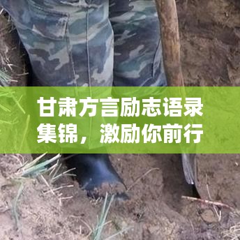 甘肃方言励志语录集锦，激励你前行的力量源泉