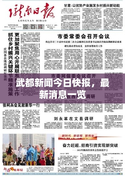 武都新闻今日快报，最新消息一览