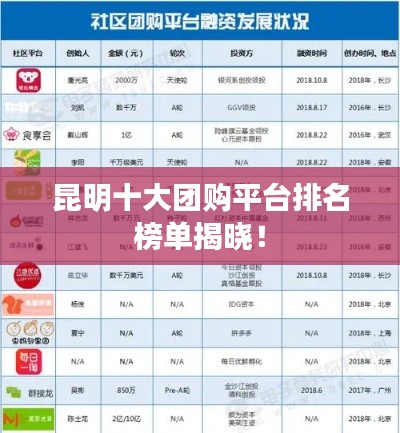 昆明十大团购平台排名榜单揭晓！