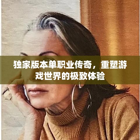 独家版本单职业传奇，重塑游戏世界的极致体验