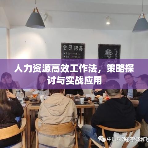 人力资源高效工作法，策略探讨与实战应用