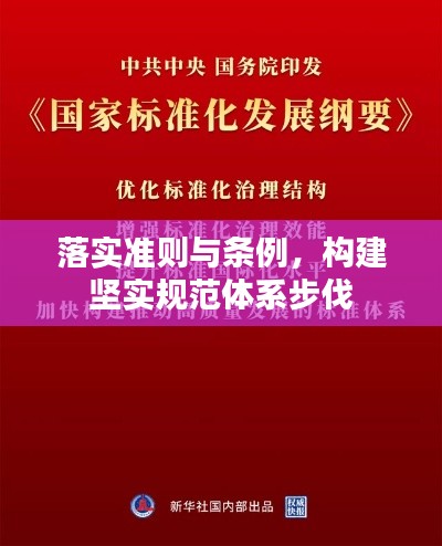 落实准则与条例，构建坚实规范体系步伐