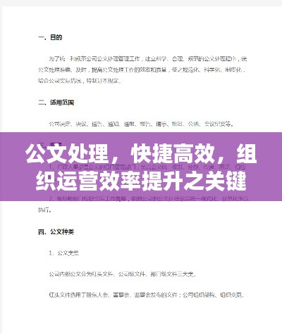 公文处理，快捷高效，组织运营效率提升之关键秘籍