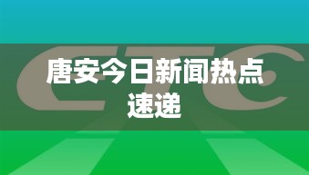 唐安今日新闻热点速递