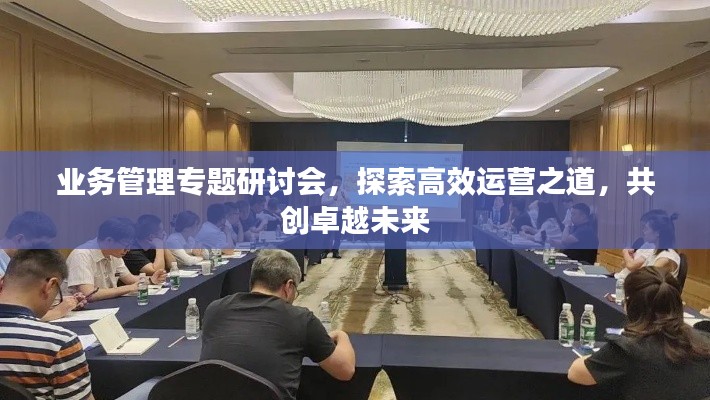 业务管理专题研讨会，探索高效运营之道，共创卓越未来