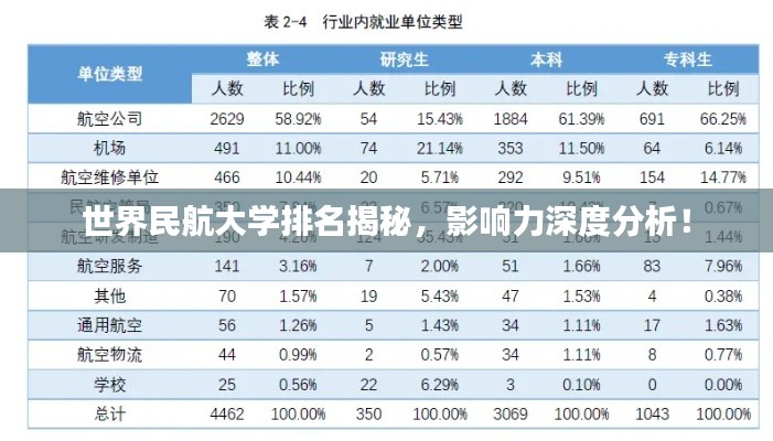 世界民航大学排名揭秘，影响力深度分析！