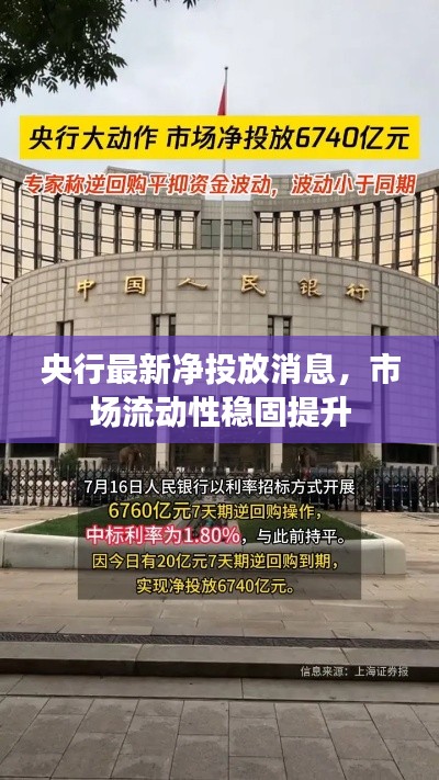 央行最新净投放消息，市场流动性稳固提升