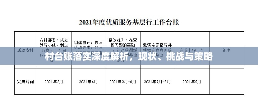 村台账落实深度解析，现状、挑战与策略