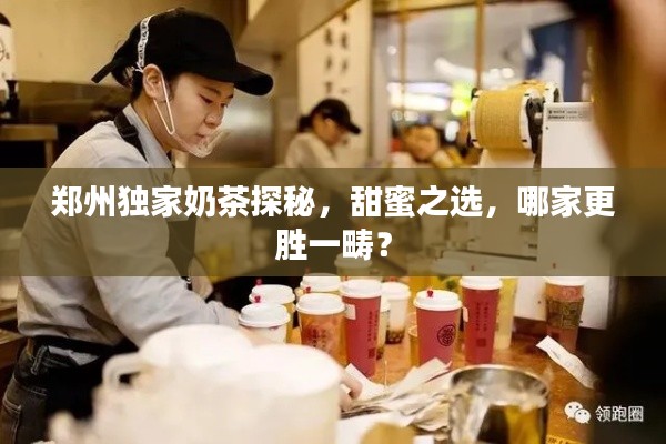 郑州独家奶茶探秘，甜蜜之选，哪家更胜一畴？