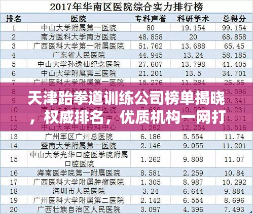 天津跆拳道训练公司榜单揭晓，权威排名，优质机构一网打尽！