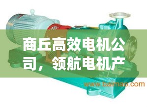 商丘高效电机公司，领航电机产业先锋，引领行业力量之巅